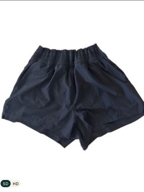 Athleta Black High-Rise Athletic Shorts